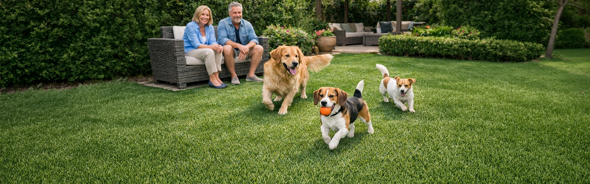 Prato sintetico per cani