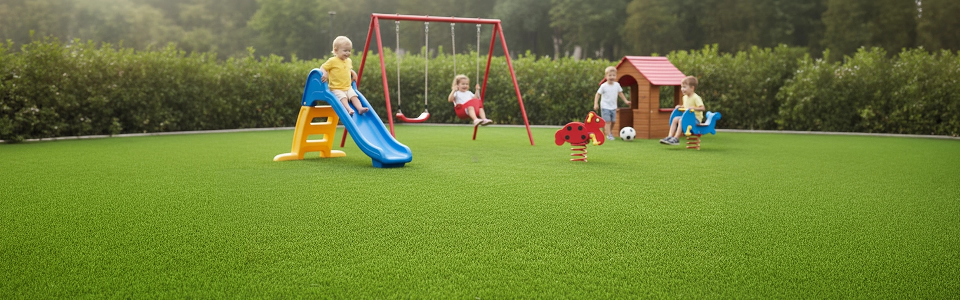 Prato sintetico per aree gioco