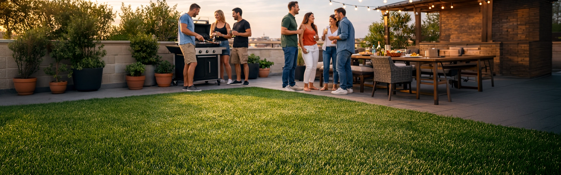 Prato sintetico per terrazzo