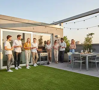 Giardini in erba sintetica