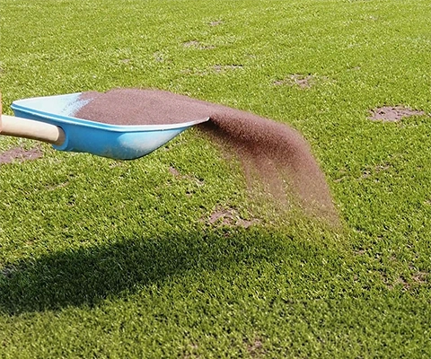 Posa in opera - Intaso con materiali naturali